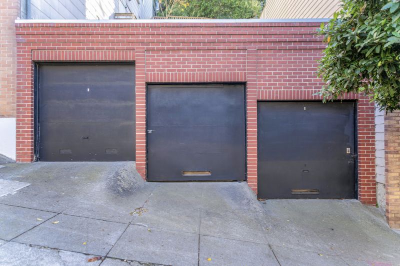 Repaired Garage Facade