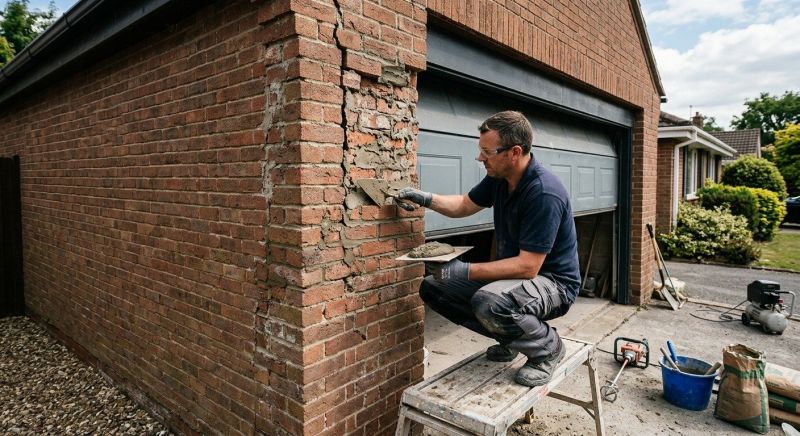 Garage Brick Repair Service